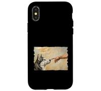 Funny Husky Coque pour iPhone X/XS