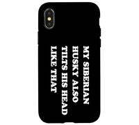 Funny Husky Coque pour iPhone X/XS