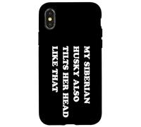 Funny Husky Coque pour iPhone X/XS