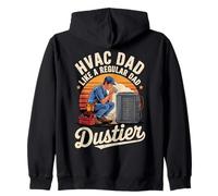Funny HVAC Dad Like a Regular Dad but Dustier Sweat à Capuche
