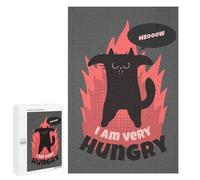 Funny I Am Hungry Cat, 1000 PCS Puzzle Décoratif, Cadeau De Saison - pour Un Défi Gratifiant Le W nd