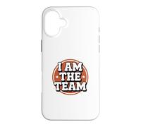 Funny I Am The Team Sarcastic Leadership Solo Hustle Citations Coque pour iPhone 16 Plus