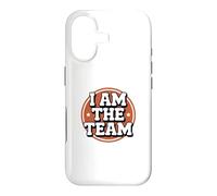 Funny I Am The Team Sarcastic Leadership Solo Hustle Citations Coque pour iPhone 17