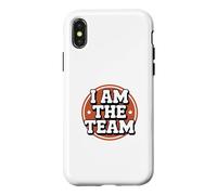 Funny I Am The Team Sarcastic Leadership Solo Hustle Citations Coque pour iPhone X/XS