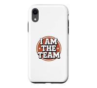 Funny I Am The Team Sarcastic Leadership Solo Hustle Citations Coque pour iPhone XR