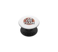 Funny I Am The Team Sarcastic Leadership Solo Hustle Citations PopSockets PopGrip Adhésif