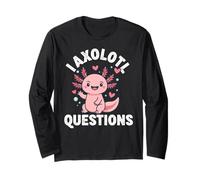 Funny I Axolotl Questions Enfants Filles Femmes Garçons Salamandre Manche Longue
