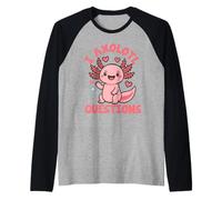 Funny I Axolotl Questions Enfants Filles Femmes Garçons Salamandre Manche Raglan
