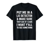 Funny I Don't Care Saying for Men Women Fun Sarcastic Citation T-Shirt