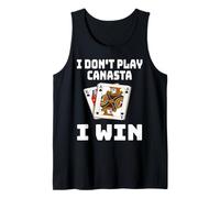 Funny I Don't Play Canasta I Win Jeu de cartes Nuit Sarcasme Débardeur