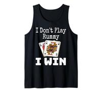 Funny I Don't Play Rummy I Win Jeu de cartes Nuit Sarcasme Débardeur