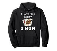 Funny I Don't Play Rummy I Win Jeu de cartes Nuit Sarcasme Sweat à Capuche