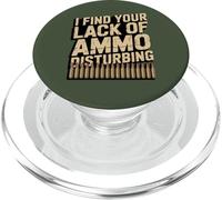 Funny I Find Your Lack of Ammo Disturbing Pistolet Professionnel Vintage PopSockets PopGrip pour MagSafe