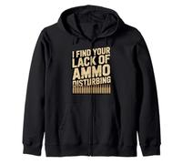 Funny I Find Your Lack of Ammo Disturbing Pistolet Professionnel Vintage Sweat à Capuche