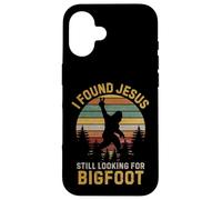 Funny I Found Jesus Still Looking Bigfoot Christian Coque pour iPhone 16
