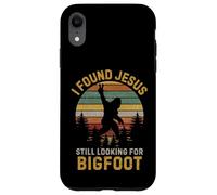 Funny I Found Jesus Still Looking Bigfoot Christian Coque pour iPhone XR