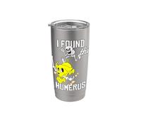 Funny I Found This Humérus Dog and Skeleton Bones Pun Humour Gobelet isotherme en acier inoxydable double paroi