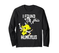 Funny I Found This Humérus Dog and Skeleton Bones Pun Humour Manche Longue