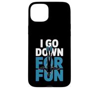 Funny I Go Down for Fun, plongée sous-Marine, Amoureux de l'océan Coque pour iPhone 15 Plus