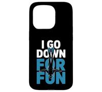 Funny I Go Down for Fun, plongée sous-Marine, Amoureux de l'océan Coque pour iPhone 15 Pro