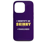 Funny I Identify As Skinny Jokes Sayings Humorous Sayings Coque pour iPhone 13 Pro