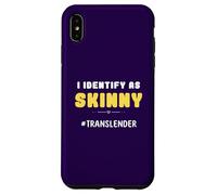 Funny I Identify As Skinny Jokes Sayings Humorous Sayings Coque pour iPhone XS Max