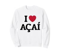 Funny I Love Açaí Heart Belém Pará Amazonia Brazil Sweatshirt