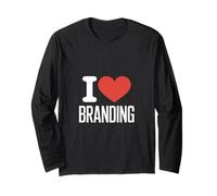 Funny I Love Branding Saying Marketing Humour Manche Longue
