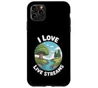 Funny I Love Live Streams Nature River Humour Dire Coque pour iPhone 11 Pro Max