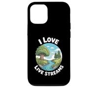 Funny I Love Live Streams Nature River Humour Dire Coque pour iPhone 12/12 Pro