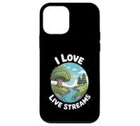 Funny I Love Live Streams Nature River Humour Dire Coque pour iPhone 12 Mini