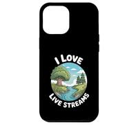 Funny I Love Live Streams Nature River Humour Dire Coque pour iPhone 12 Pro Max