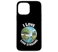 Funny I Love Live Streams Nature River Humour Dire Coque pour iPhone 13 Pro Max