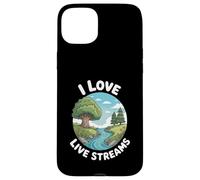 Funny I Love Live Streams Nature River Humour Dire Coque pour iPhone 15 Plus