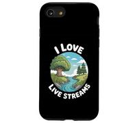 Funny I Love Live Streams Nature River Humour Dire Coque pour iPhone SE (2020) / 7/8