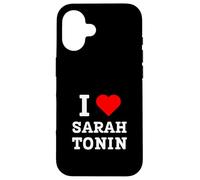 Funny I Love Sarah Tonin Jeu de Mots pour la santé mentale Coque pour iPhone 16