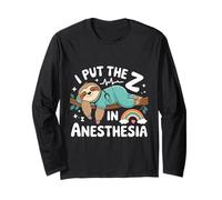 Funny I Put The ZZ in Anesthesia Infirmière anesthésiste Manche Longue