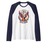Funny I Rock The Spectrum Autism Dad : Droits éducatifs Uniques Manche Raglan