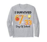 Funny I Survived 100 Days of School Six Seven Manche Longue