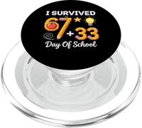 Funny I Survived 100 Days of School Six Seven PopSockets PopGrip pour MagSafe