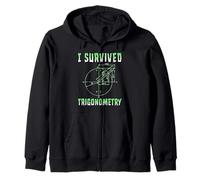 Funny I Survived Trigonométrie Math Class School Sweat à Capuche