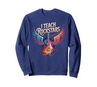 Funny I Teach Rock Stars Teacher Band Camp Choir Inspire Gym Sweatshirt