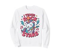 Funny I Teach Rock Stars Teacher Subs Camp 1ère 2e 3e année Sweatshirt