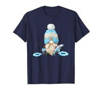 Funny Ice Fishing Tee for Men with Family Christmas GNOME T-Shirt