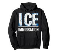 Funny Ice Immigration Rétro Sweat à Capuche