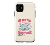 Funny IEP Meeting Survivors Club Teacher Special Education Coque pour iPhone 11