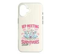 Funny IEP Meeting Survivors Club Teacher Special Education Coque pour iPhone 16