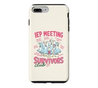 Funny IEP Meeting Survivors Club Teacher Special Education Coque pour iPhone 7 Plus/8 Plus