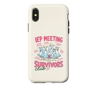 Funny IEP Meeting Survivors Club Teacher Special Education Coque pour iPhone X/XS