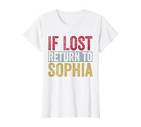 Funny If Lost Return to Shophia Relation Couple Matching T-Shirt Graphique avec Valeur